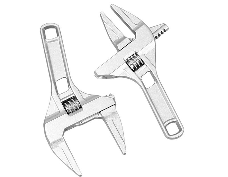 Sehfupoye 8 Inch Adjustable Wrench Aluminum Alloy Spanner Shank Plumber Large Opening Bathroom Wrenche Wide Jaw 6-68mm - Image 3